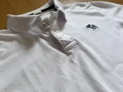 Abercrombie&Fitch 長袖ポロシャツ MUSTLEホワイト　鹿子Lのサムネイル
