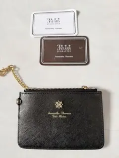 Samantha Thavasa ブラックコインケース(金具ゴールド)