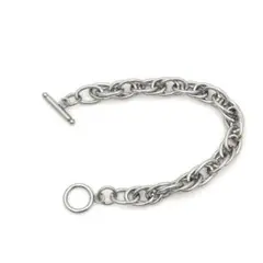 2連 チェーン ブレスレットレディース メンズ ストリート マンテル mb006