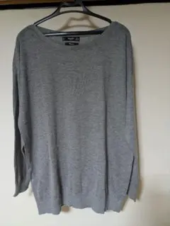 MANGO グレー オフショルダー セーター薄手 EUR S