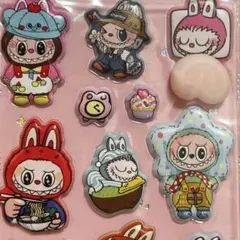 新品 ラブブ　3D 立体　ぷくぷく　シール　おしりシール