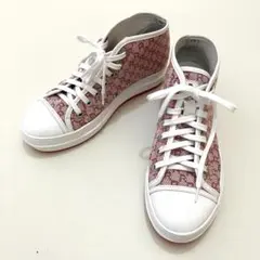 アージレ バイ ルコライン 花柄 厚底 ウェッジスニーカー ジップ 37