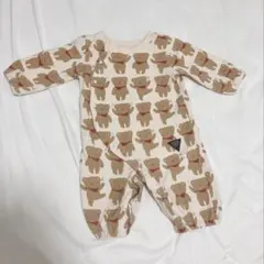 フタフタ　ベビー　ロンパース　カバーオール　50 60 70cm くまさん