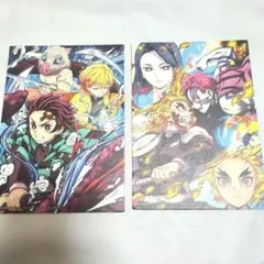 鬼滅の刃　無限列車編　入場者特典　A6イラストカード　2枚セット