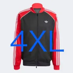 藤井風着用 adidasルーズ メッシュ トラックトップ 黒 赤 アディダスXS