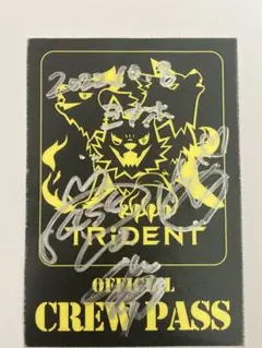 TRIDENT 直筆サイン入り パスステッカー