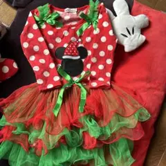 ミニーマウス クリスマスコスチューム 100cm〜