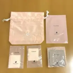 《ホテルオークラ》アメニティ　巾着　フェイスマスク　綿棒　コットン　ヘアターバン