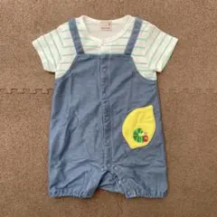 【ベビー用品纏め買いで値下】petit main 80サイズ ロンパース 半袖