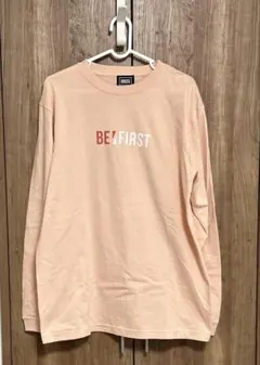 BE:FIRST カラーロゴロングスリーブＴシャツ　オフピンク　Ｌ