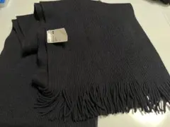 ユニクロ　ヒートテック　マフラー　ブラック