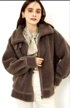 rienda ボアムートンジャケット　ボンバーコート