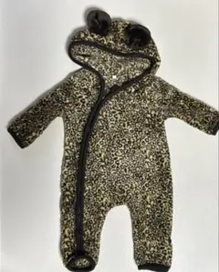ヒョウ柄モコモコ★カバーオール《70cm》