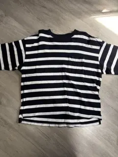 GU ストライプ 半袖Tシャツ Lサイズ