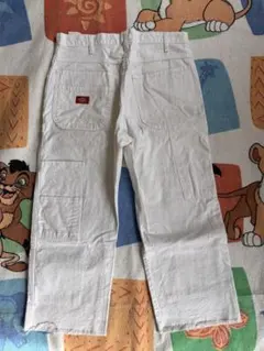 90s dickies ペインター ホワイト ダブルニー ディッキーズ W32