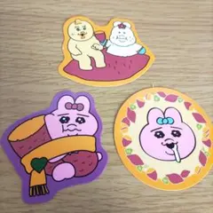 スシロー　おぱんちゅうさぎ　ピック3枚セット