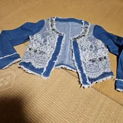 デニムレースジャケット