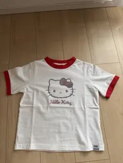 Hello Kitty コットンTシャツ ホワイト/レッド
