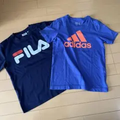Tシャツ 2点 まとめ売り150cm adidas FILA