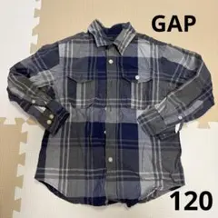 GAP kids ブラウス　チェックシャツ　ネルシャツ　長袖　薄手羽織り