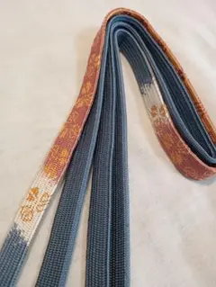 花柄デザインの帯締め リバーシブル 正絹 G9