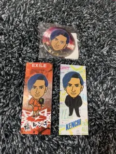 橘ケンチセット（缶バッジ、千社札）