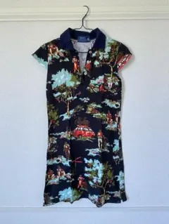 ルコック ゴルフ ワンピース nowarttコラボ 希少 テキスタイル