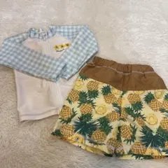 ラッシュガードと水着ハーフパンツセット 90cm