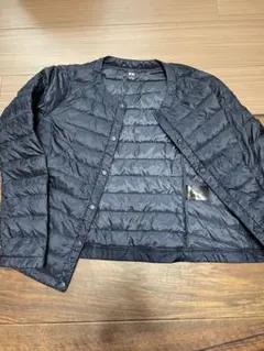 UNIQLO ネイビー ダウンジャケットドット柄ベスト　ウィメンズS 2枚セット