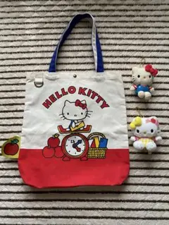ハローキティ⭐︎トートバッグとぬいぐるみキーホルダー2個セット未使用品！