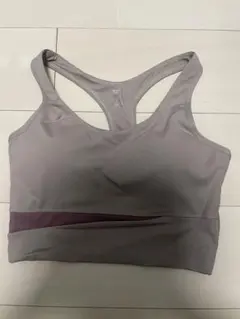 ヨガウェア上　カップ付きブラ　L