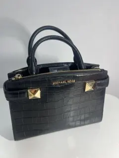 MICHAEL KORS クロコダイル風ハンドバッグ