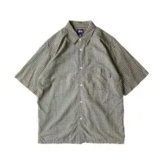 90's 旧タグ Old Stussy 半袖 チェックシャツ インド製