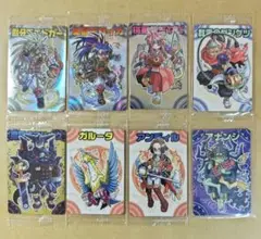 森羅万象チョコ　獣牙王エドガー　聖龍王サイガ　など未開封7枚プラス開封済1枚