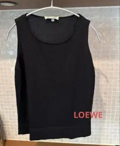 希少☆LOEWE ノースリーブ　シルク黒　ヴィンテージのサムネイル