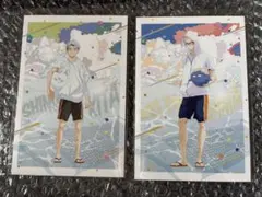 n*様 ハイキュー 文房具カフェ カラービーチモチーフポストカード 月島 北