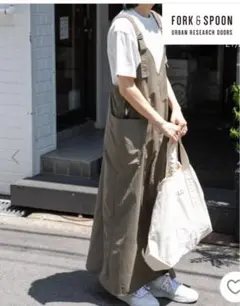 FORK＆SPOON ナイロンワッシャージャンスカ