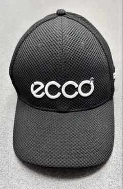 ECCO エコー ゴルフ キャップ 帽子 ブラック　美品