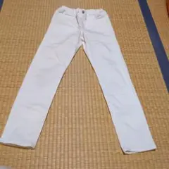 ホワイト　ロングパンツ　GU