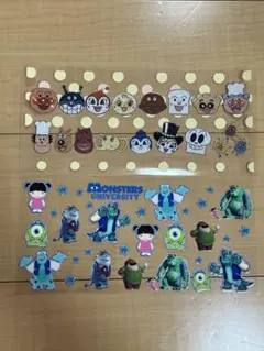 モンスターズインク　アンパンマン　防水シール　カプラ