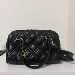 RANDA キルティング2WAYボストンバッグ ブラック