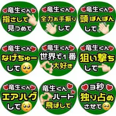 竜生 深田 ファンサ カンペ うちわ文字 名前うちわ 0124