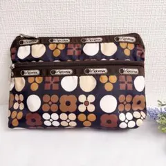 LeSportsac 花柄ポーチ 中型