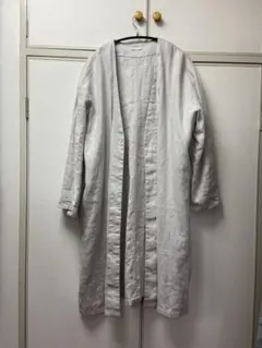 fog linen work リネン100% ロングコート　ゆったりのサムネイル