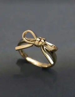 ゴールド リボンモチーフリング13号