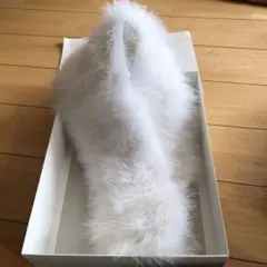 着物用 フェザーショール ホワイト