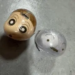 クレヨンしんちゃん　カプセルトイ 顔デザイン 2個セット　ひまわり　シロ