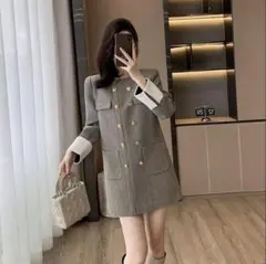 大活躍★ダブルボタンミニワンピース❤︎お出かけコーデに必須