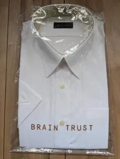 BRAIN TRUST ホワイト ワイシャツ ドレスシャツ 半袖