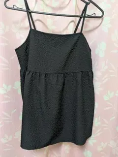 美品★ブラック ノースリーブ チュニック L